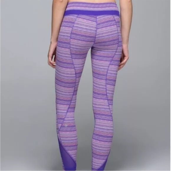 BNWOT Lululemon Inspire Tight II (Mesh) Space Dye Twist Iris Flower Pink Shell - Picture 4 of 13